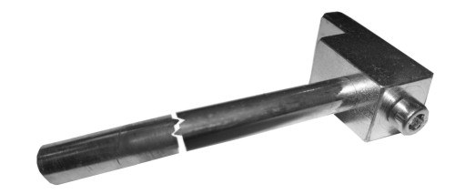 Pravítko zinek modrý - Kliky, okenní a dveřní kování, panty Závěsy (panty) Závěsy - krytky, návleky, šablony