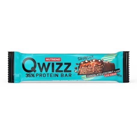 Tyčinka proteinová Qwizz protein bar - čokoláda + kokos 60 g - Delikatesy, dárky Delikatesy