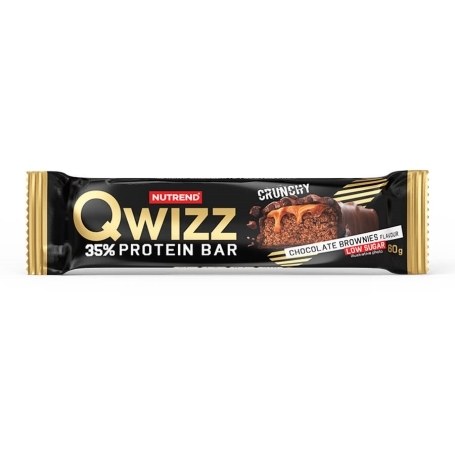 Tyčinka proteinová Qwizz protein bar - čokoládové brownies 60 g - Delikatesy, dárky Delikatesy