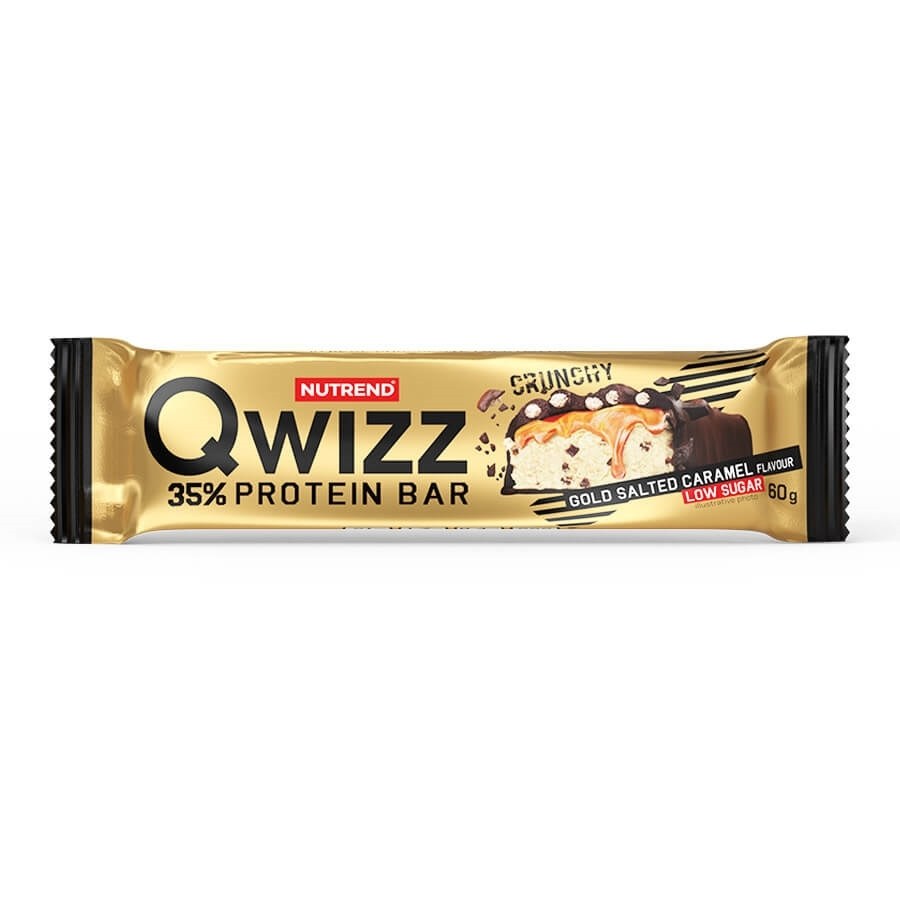 Tyčinka proteinová Qwizz protein bar - slaný karamel 60 g - Delikatesy, dárky Delikatesy