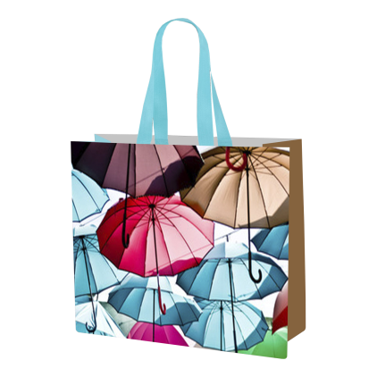 Taška nákupní  ekologická deštníky 45x40x18 cm