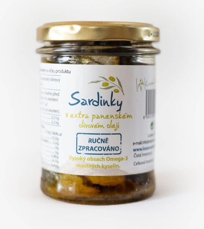 Sardinky v extra panenském olivovém oleji, 195 g - Delikatesy, dárky Delikatesy
