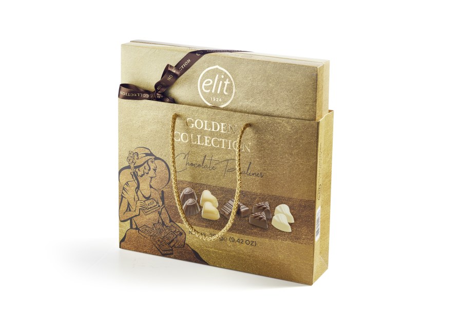 Bonboniéra Golden Collection bílá 267 g - Delikatesy, dárky Čokolády, bonbony, sladkosti