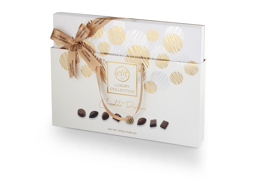 Bonboniéra Luxury Collection bílá 507 g - Delikatesy, dárky Čokolády, bonbony, sladkosti