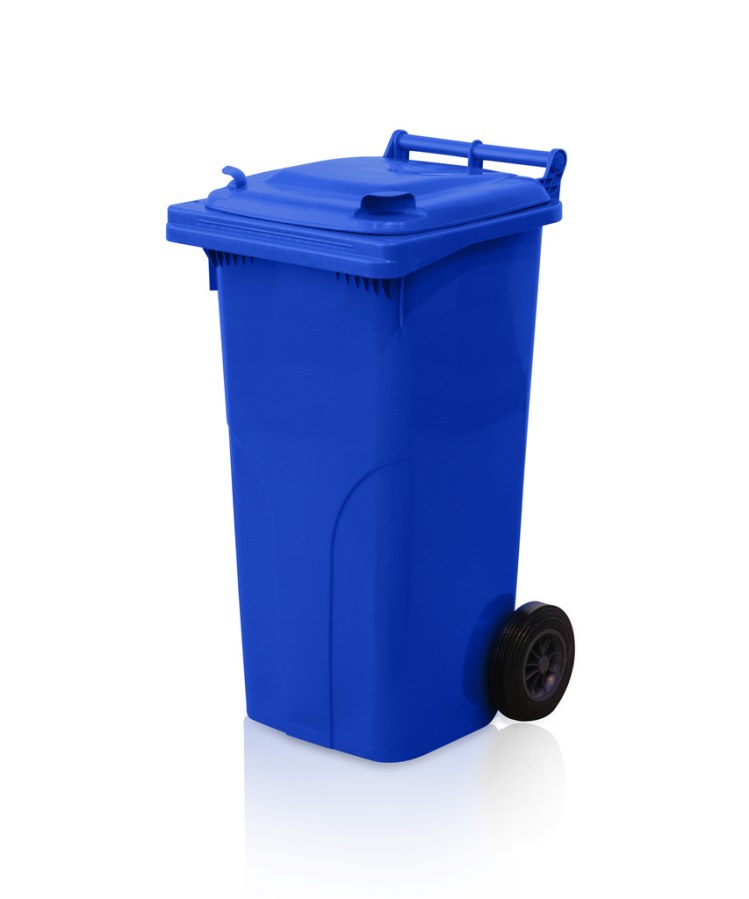 Nádoba plastová - popelnice 120 l modrá - Zednické nářadí, zahrada, nádoby Nádoby, kontejnery, vany