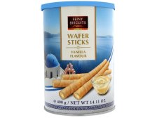Trubičky křupavé plněné vanilkovým krémem 400 g Feiny Biscuits