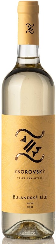 Víno Rulandské bílé 2021 jakostní suché, 0,75 l č. š.3321 alk.12,5% - Víno tiché Tiché Bílé