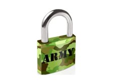Zámek visací Army střední bezpečnost AKCE