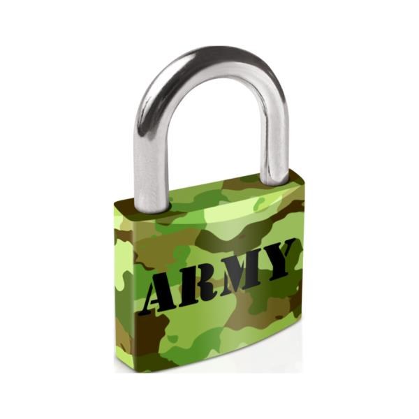 Zámek visací Army střední bezpečnost - Vložky,zámky,klíče,frézky Zámky visací Zámky visací obyčejné