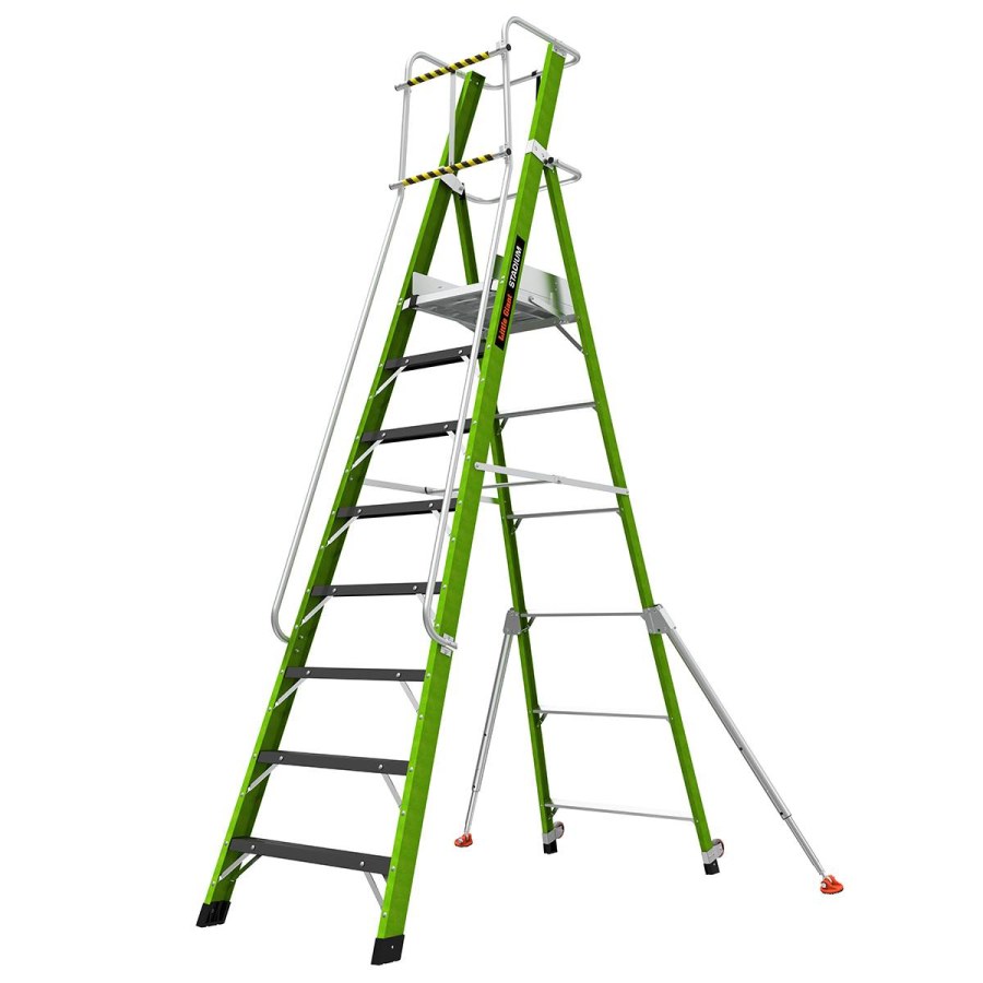 Žebřík plošinový, Stadium Ladder 8 Step, FG 150KG - Žebříky, manipul.technika, kolečka Žebříky Žebříky Little Giant Plošinové