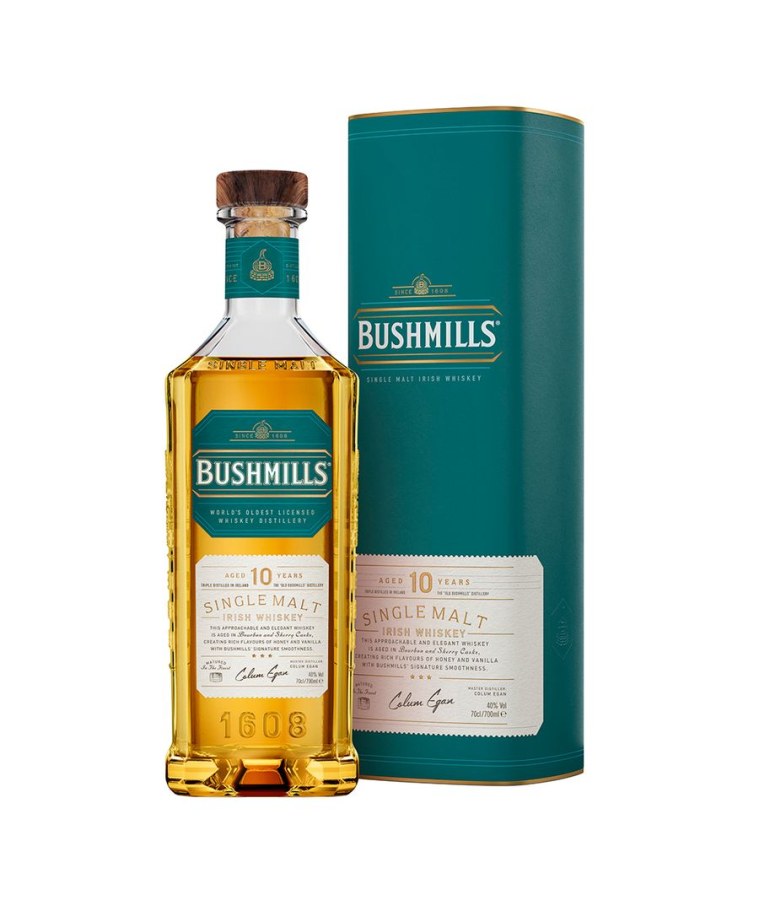 Whisky Bushmills 10 Y.O. Single Malt Gift Box 0,7 l, 40 % - Whisky, destiláty, likéry Whisky