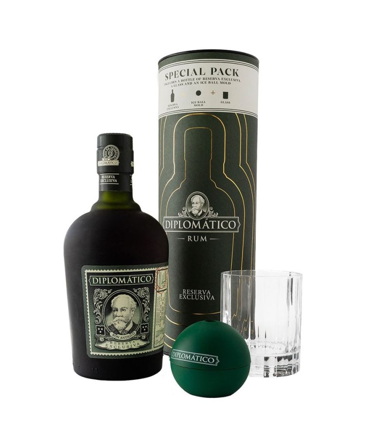 Rum Diplomatico Reserva Exclusiva 1 Skl. Gift Tuba Old Fashioned 0,7 l - Whisky, destiláty, likéry Rum
