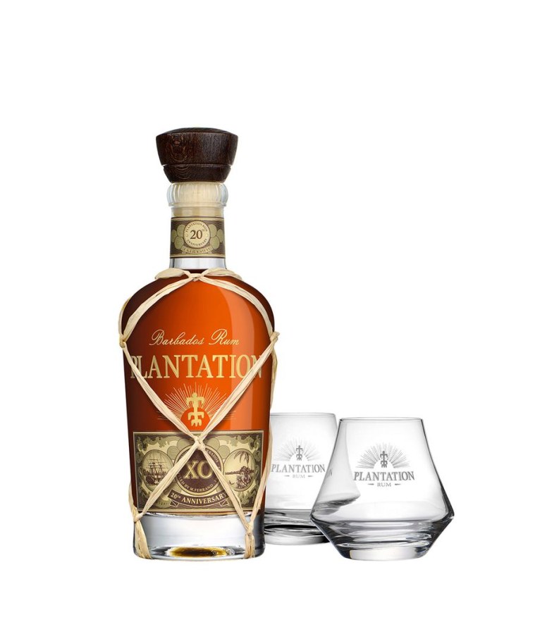 Rum Plantation X.O. 20Th Anniversay, 2 skleničky, Gift Box 40 %