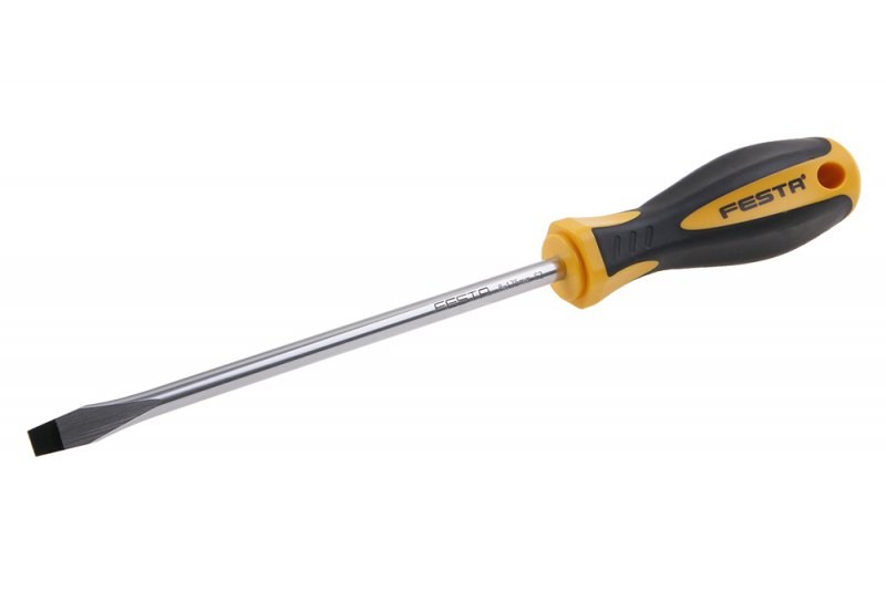 Šroubovák plochý S2 8 x 175 mm CrV FESTA Šroubovák plochý S2 8 x 175 mm CrV FESTA - Nářadí ruční a elektrické, měřidla Nářadí ruční Šroubováky, šroub.sady, přísl.