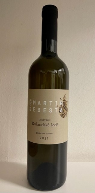 Víno Rulandské šedé PS 2021 suché, 0,75 l č.š. 16-21 alk. 13% - Víno tiché Tiché Bílé