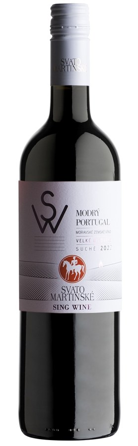 Víno Svatomartinské Modrý Portugal 2022 MZV suché č. š. 09-22, alk. 12% - Víno tiché Tiché Červené