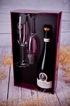 Kazeta SK3, skleničky, SEKT 220 ml s logem ŠSV - Delikatesy, dárky Marmelády, sirupy, ostatní