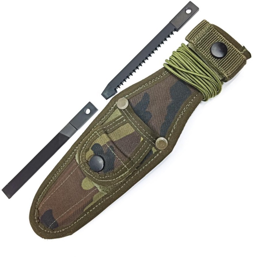 Pouzdro Uton 362-4 Camouflage včetně příslušenství (pilka, pilník, šňůra) - Vybavení pro dům a domácnost Nože Nože zahradnické, dýky, ostatní