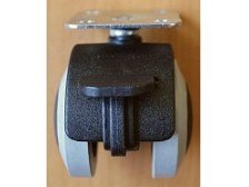 Kolečko otočné ROL-N 40 PU pásek plotýnka+brzda (balení 4 ks)