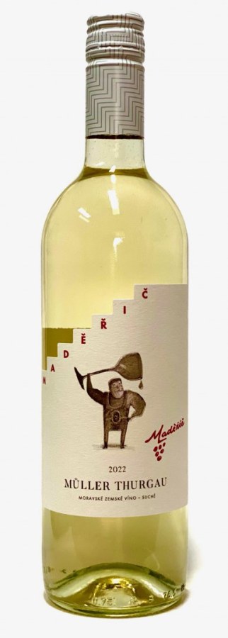 Víno MULLER THURGAU 2022 MZV suché, 0,75 l č. š. 2020 alk. 12,5 % - Víno tiché Tiché Bílé