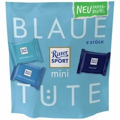 Čokolády Ritter Sport - směs klasických mini čokolád 150 g modré