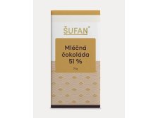 Čokoláda mléčná tabulková 51% 70 g ŠUFAN