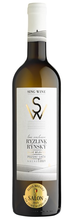 Víno Ryzlink rýnský 2021 PS suché č. š. 36-21 0,75 l z. c. 3,1 g/l alk.13%