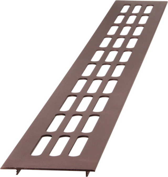 Mřížka 60x1000 mm hnědá - Vybavení pro dům a domácnost Stavební prvky Mřížky větrací