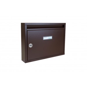 Schránka poštovní DLS E-01 BASIC čokoládově hnědá RAL 8017 325x240x60 mm - Vybavení pro dům a domácnost Schránky, pokladny, skříňky Schránky poštovní, vhozy, přísl.