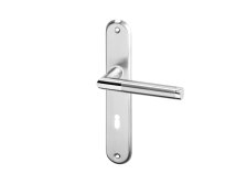 Kování interiérové LUKA OV ECO klika/klika 90 mm klíč nerez