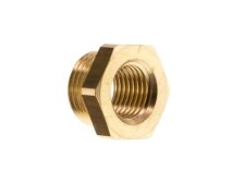 Šroubení redukce - vnější závit 1/2", vnitřní závit 1/4", mosaz