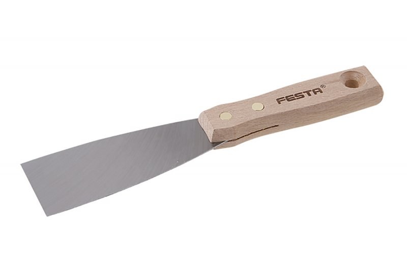 Špachtle 50 mm ocel dřevěná ručka FESTA Špachtle 50 mm ocel dřevěná ručka FESTA - Zednické nářadí, zahrada, nádoby Nářadí a pomůcky zednické Stěrky, škrabky, spárovačky