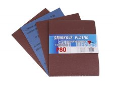 Plátno smirkové 230 x 280 mm P80 sada 10 ks