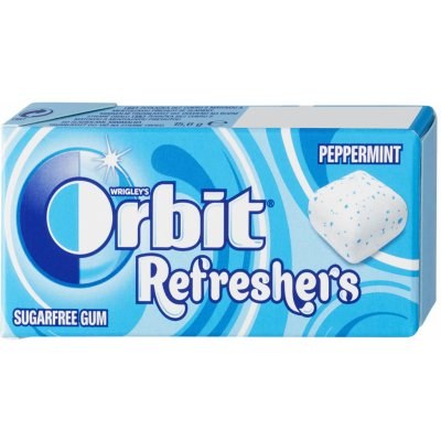 Žvýkačka Orbit peppermint 15,6 g Žvýkačka Orbit peppermint 15,6 g - Delikatesy, dárky Čokolády, bonbony, sladkosti