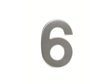Číslice domovní RN.95L.6.N, ploché 2D, nerez v.95 mm