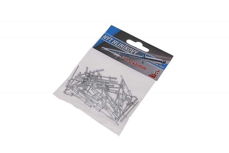 Nýt Alu 3,2 x 8 mm balení 50 ks