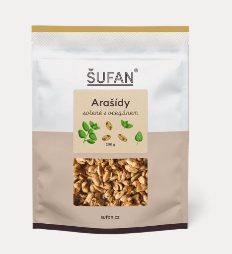Arašídy solené s oreganem 200 g ŠUFAN