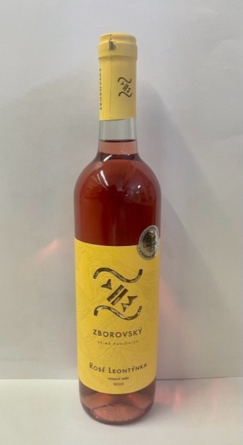 Víno Rosé cuvée Leontýnka 2022 PS polosuché, 0,75 l č.š. 3422, alk. 11,5% - Víno tiché Tiché Růžové