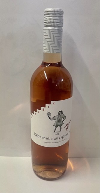 Víno Cabernet Sauvignon rosé 2022 moravské zemské polosuché, 0,75 l č. š. 2218 alk.12% - Víno tiché Tiché Růžové