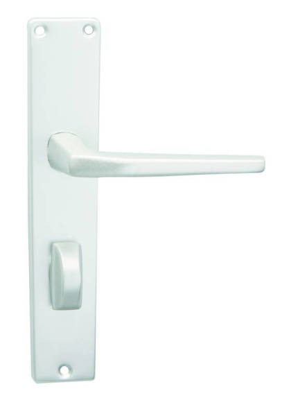 Kování interiérové UNIVERSAL klika/klika 72 mm WC stříbrný elox F1 (C UNI7W1) (C C198F1364) - Kliky, okenní a dveřní kování, panty Kování dveřní Kování dveřní mezip. hliník, bez PÚ