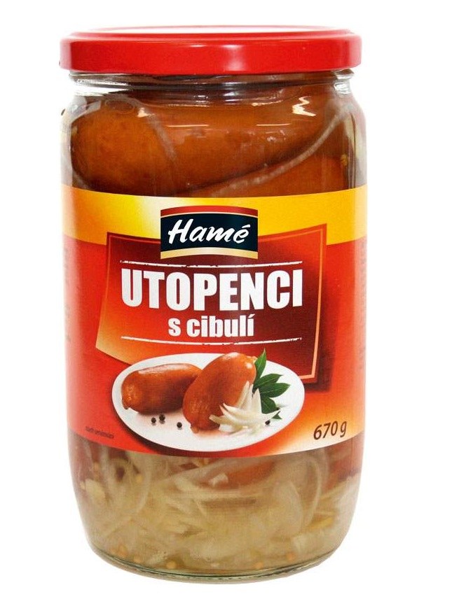 Utopenci s cibulí 670 g HAM Utopenci s cibulí 670 g HAM - Delikatesy, dárky Delikatesy