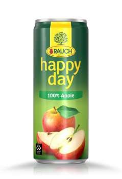 Džus 100% jablko 0,33 l Happy day plechovka Džus 100% jablko 0,33 l Happy day plechovka - Delikatesy, dárky Káva, čaj, nealkoholické nápoje