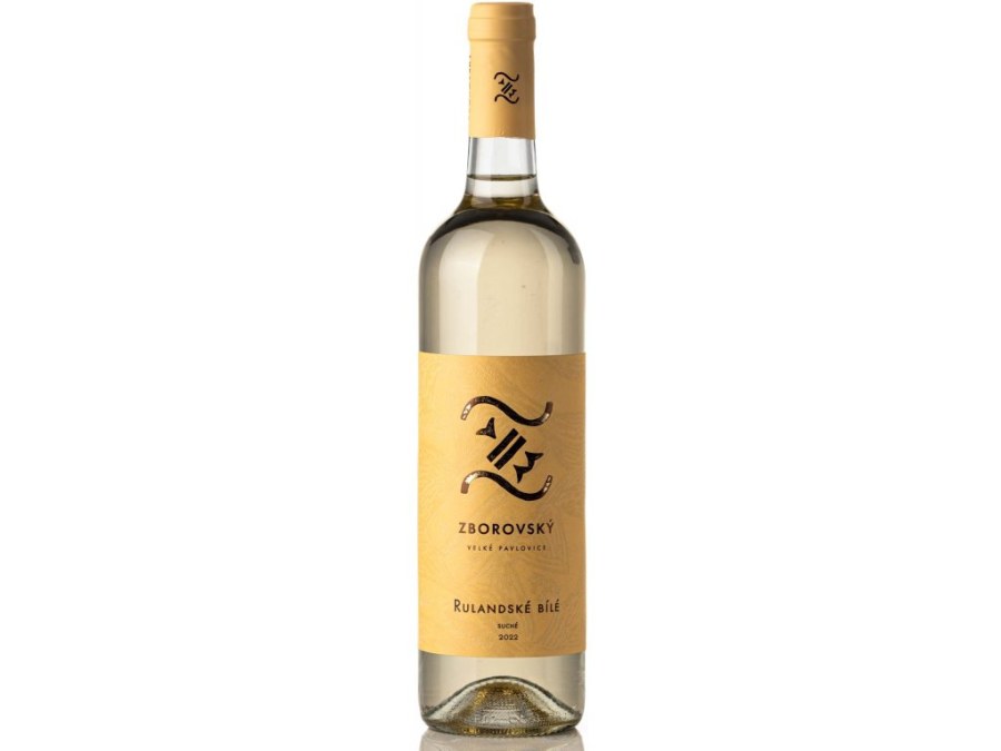 Víno Rulandské bílé 2022 jakostní suché, 0,75 l č. š. 1222, alk. 12,5% - Víno tiché Tiché Bílé