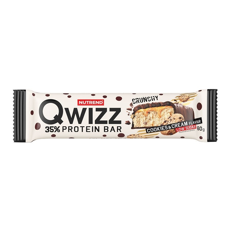 Tyčinka proteinová Qwizz protein bar - cookies&cream 60 g - Delikatesy, dárky Delikatesy
