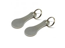 Přívěsek na klíče (na nákupní vozík) stříbrný