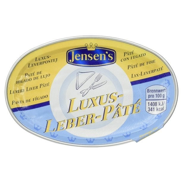 Paštika játrová luxusní 80 g Jensen´s Paštika játrová luxusní 80 g Jensen´s - Delikatesy, dárky Delikatesy