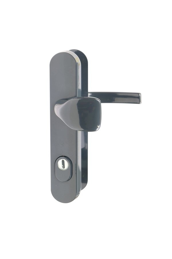 Kování bezpečnostní R.101.ZA.72.F7016.TB3 klika/madlo 72 mm vložka práškový antracit F7016 s přek. - Kliky, okenní a dveřní kování, panty Kování dveřní Kování dveřní bezpečnostní