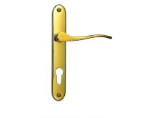 Kování interiérové SILUET/O klika/knoflík 72 mm vložka levá LI titan zlatý TZ (R SIL7VLTZ)