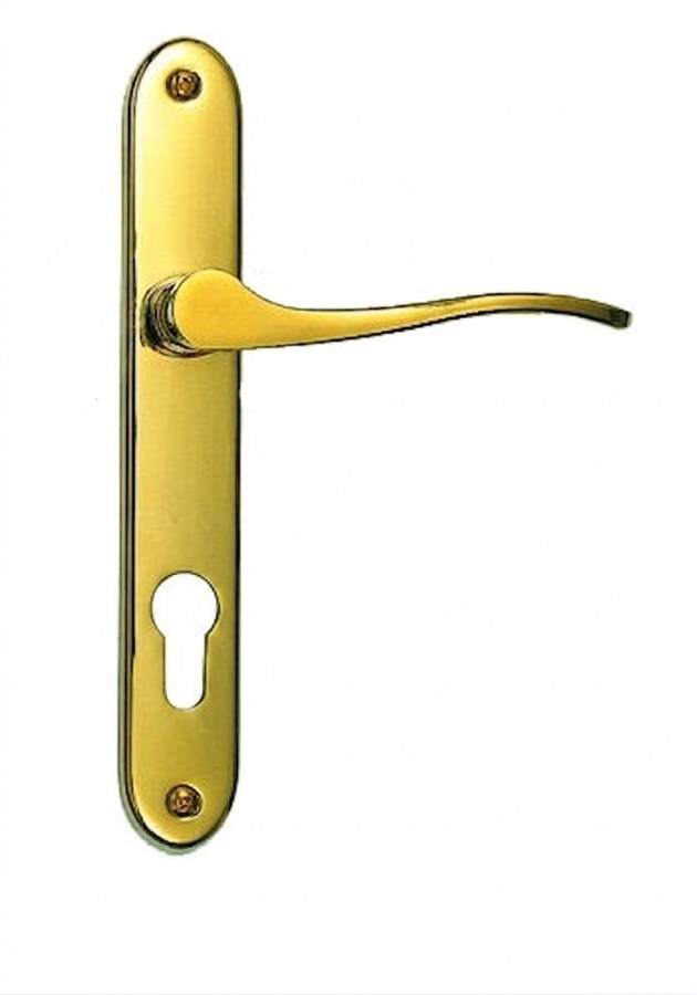 Kování interiérové SILUET/O klika/knoflík 72 mm vložka levá LI titan zlatý TZ (R SIL7VLTZ) - Kliky, okenní a dveřní kování, panty Kování dveřní Kování dveřní mezip. mosaz, titan, zir