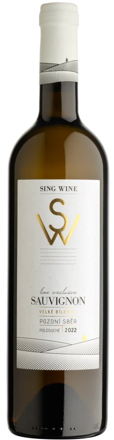 Víno Sauvignon 2022 PS polosuché, 0,75 l č. š. 1522 alk.12,5 % - Víno tiché Tiché Bílé